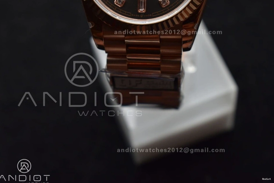 on RG vr3255 Best Steel 904L V5 Weight) Bracelet with Grey Diamond President Square Edition QF (Gain 36 Dial DayDate 1206